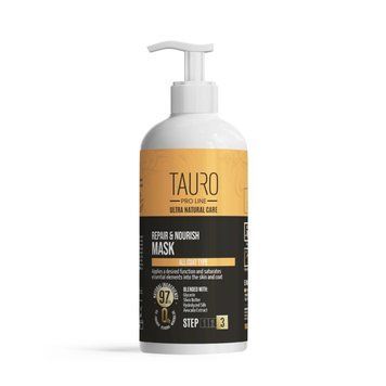 Tauro Pro Line Ultra Natural Care Repair and Nourish Mask Маска відновлення та живлення для шкіри та шерсті собак і котів, 1000 мл TPL63605 фото