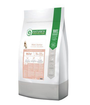 Nature's Protection Mini Junior Small Breeds Сухий корм для цуценят малих порід з м'ясом птиці, 18 кг NPB46026 фото