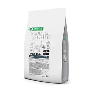Nature's Protection Superior Care Dark Cats Grain Free Herring Сухий беззерновий корм для дорослих котів з темним забарвленням з оселедцем, 7 кг NPSC47635 фото