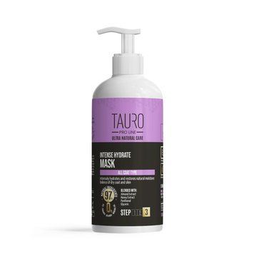 Tauro Pro Line Ultra Natural Care Intense Hydrate Mask Інтенсивно зволожувальна маска для шкіри та шерсті собак і котів, 1000 мл TPL63596 фото