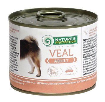 Nature's Protection Adult Veal Вологий корм для собак з телятиною, 200 г KIK24518 фото