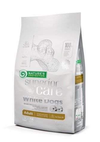 Nature's Protection Superior Care White Dogs Lamb Adult Small and Mini Breeds Сухий корм для дорослих собак малих порід з ягням, 1,5 кг NPSC45663 фото