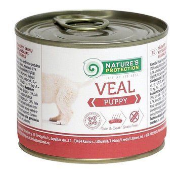 Nature's Protection Puppy Veal Вологий корм для цуценят з телятиною, 200 г KIK45086 фото