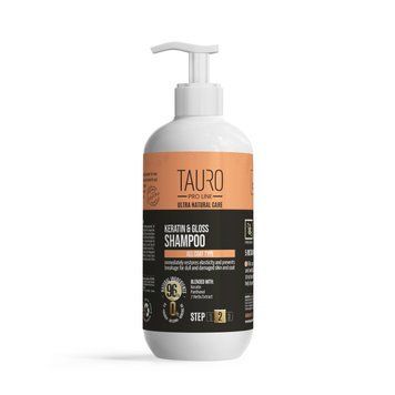 Tauro Pro Line Ultra Natural Care Keratin & Gloss Shampoo Кератиновий шампунь для шерсті собак і котів, 400 мл TPL63606 фото