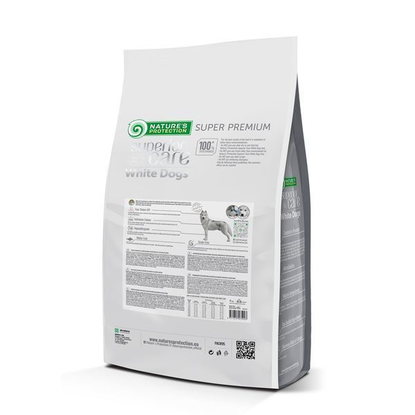 Nature's Protection Superior Care White Dogs Grain Free White Fish All Sizes&Life Stages Сухий беззерновий корм для собак усіх розмірів і стадій життя з білою рибою, 4 кг NPSC47592 фото