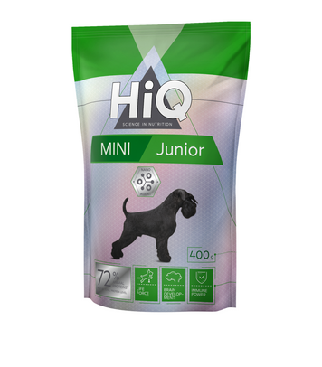 HiQ Mini Junior Сухий корм для цуценят та молодих собак малих порід, 400 г HIQ45866 фото