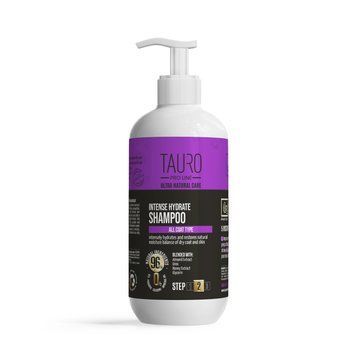 Tauro Pro Line Ultra Natural Care Intense Hydrate Shampoo Інтенсивно зволожувальний шампунь для шерсті та шкіри собак і котів, 400 мл TPL63592 фото