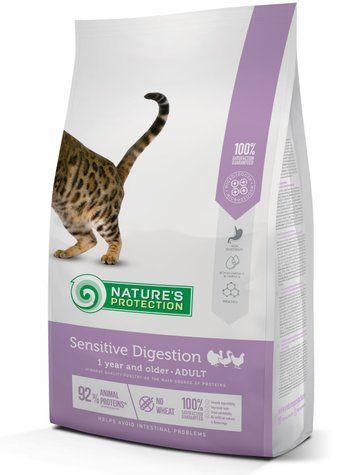 Nature's Protection Sensitive Digestion Сухий корм для дорослих котів з чутливим травленням, 2 кг NPS45767 фото