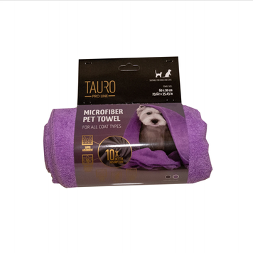 Tauro Pro Line Рушник з мікрофібри для домашніх тварин фіолетовий, 60 х 90 см TPL63397 фото