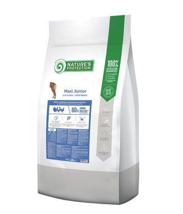 Nature's Protection Maxi Junior Large Breeds Сухий корм для цуценят великих порід з м'ясом птиці, 18 кг NPB46036 фото