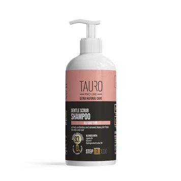 Tauro Pro Line Ultra Natural Care Gentle Scrub Shampoo Делікатний шампунь-скраб для шерсті та шкіри собак і котів, 1000 мл TPL63599 фото